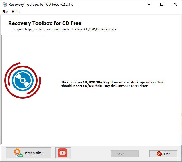 Recovery Toolbox for CD Free下载,数据恢复