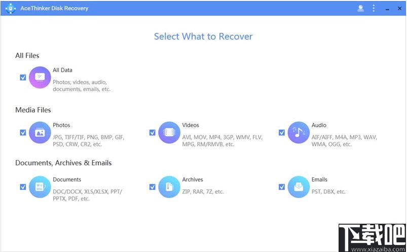 AceThinker Disk Recovery下载,图片恢复,视频恢复,文档恢复
